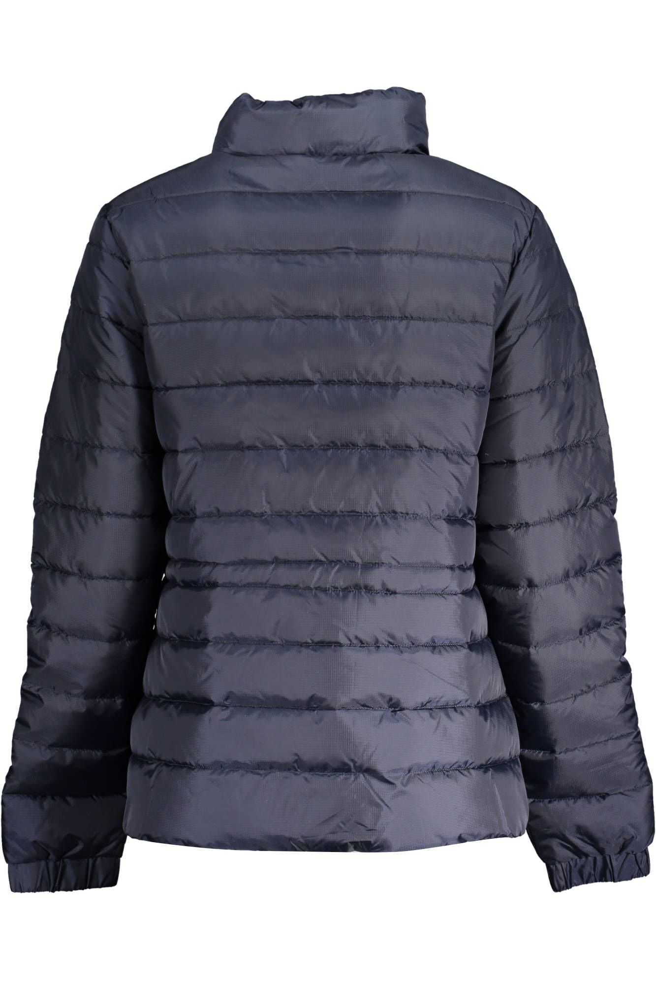Chic Water-Resistant Blue Jacket with Eco-Conscious Appeal