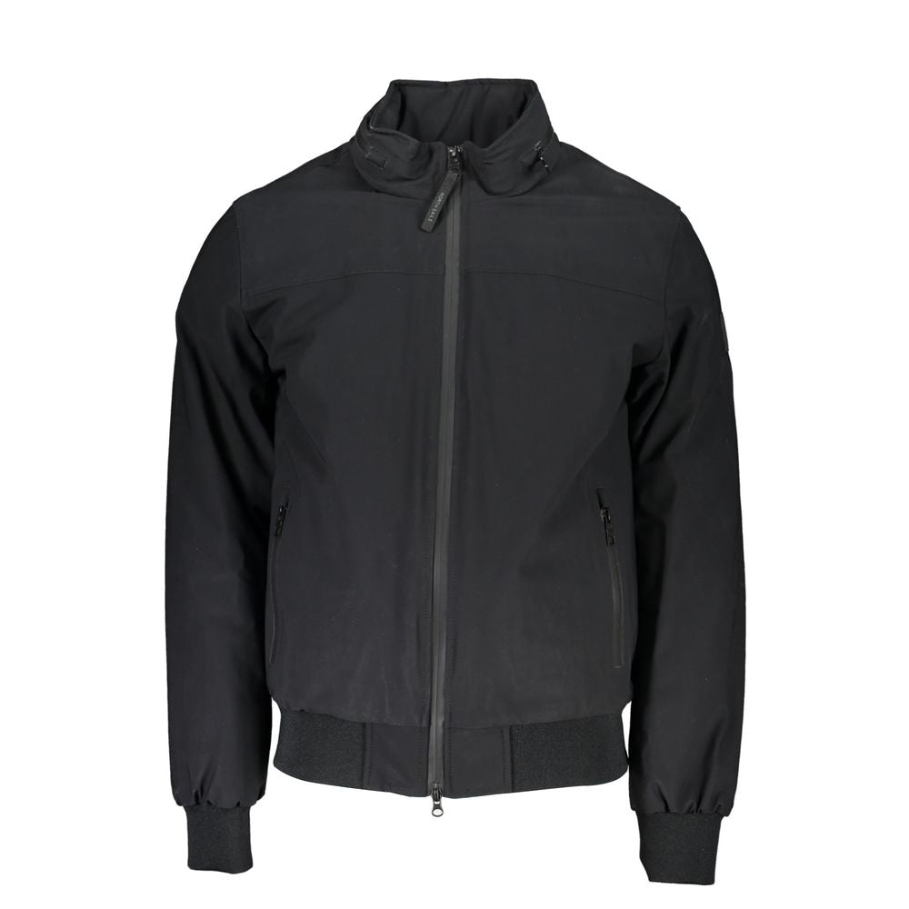 Chic Eco-Friendly Men's Jacket with Removable Hood