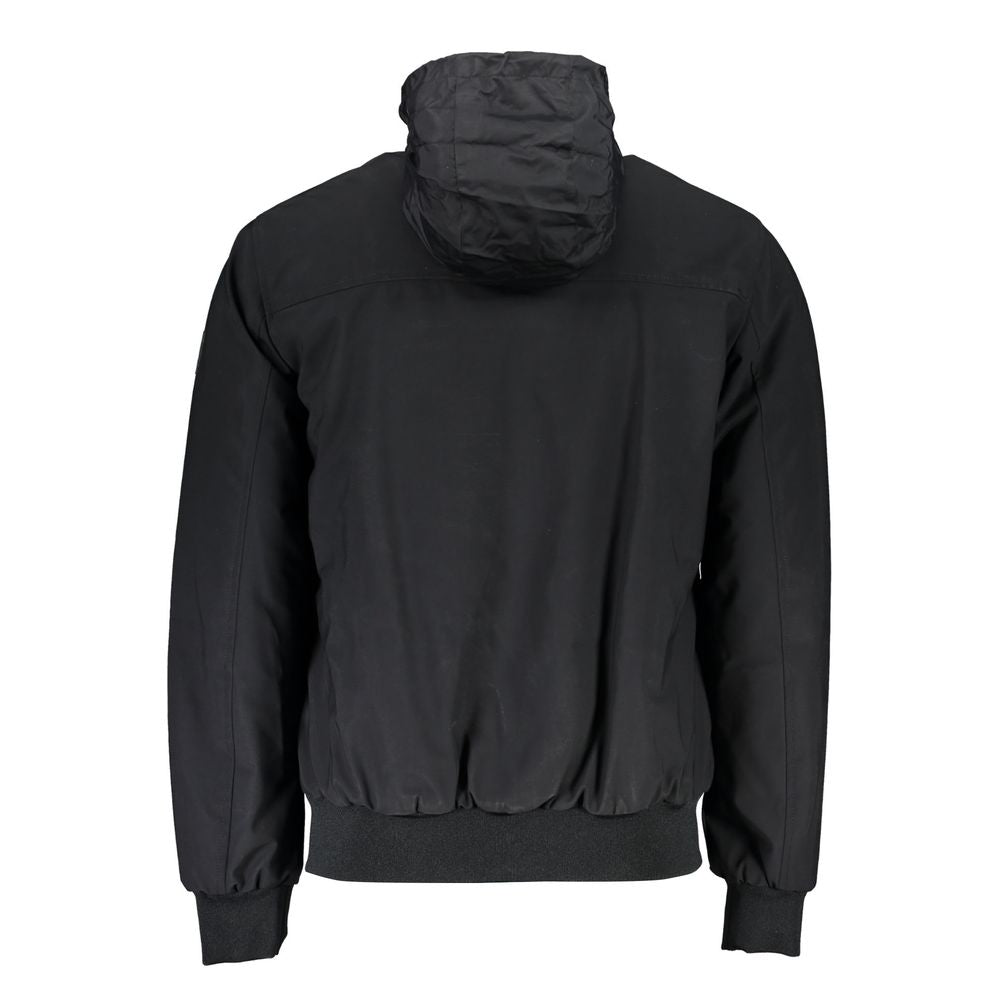 Chic Eco-Friendly Men's Jacket with Removable Hood