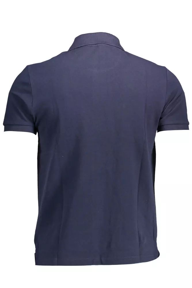 Classic Blue Cotton Polo Shirt