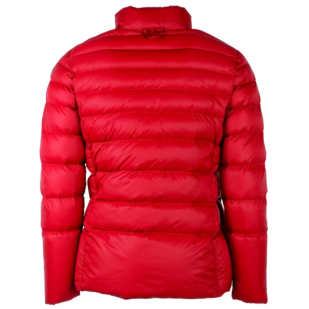 Reversible Red Nylon Duck Down Jacket