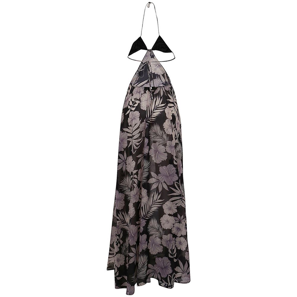 Floral Elegance Maxi Dress with Split Detail