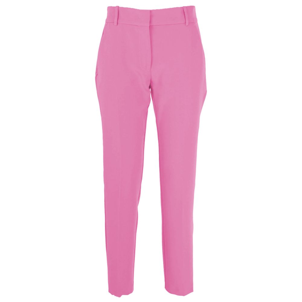 Pink Polyester Jeans & Pant