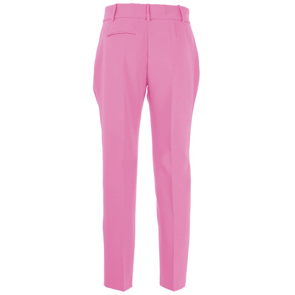 Pink Polyester Jeans & Pant