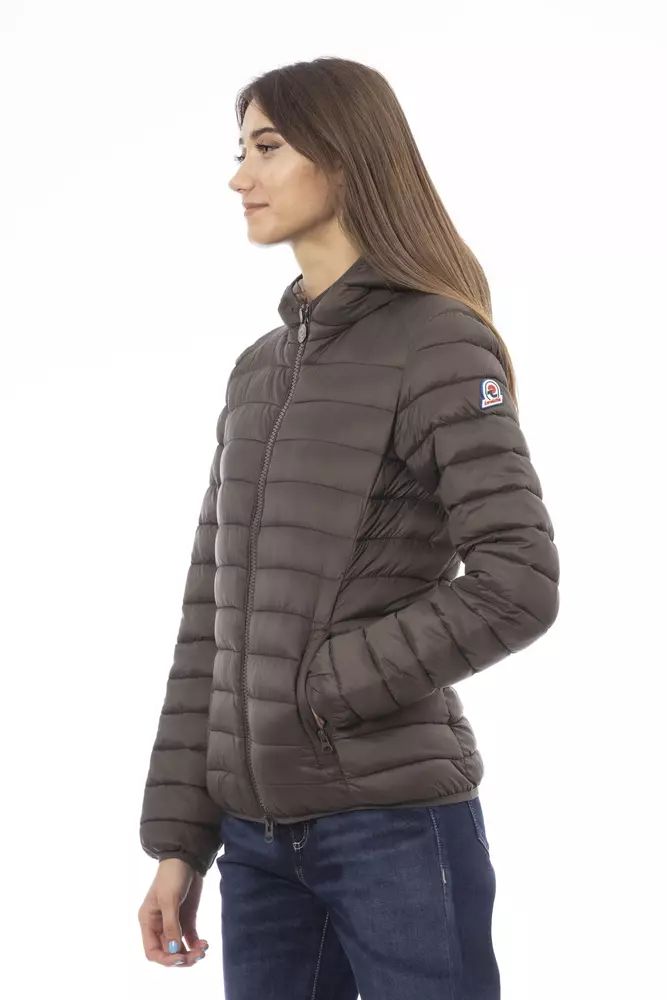 Elegant Quilted Women's Hooded Jacket