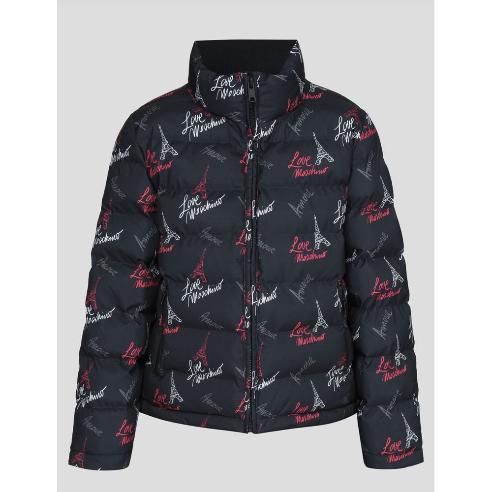 Chic Black Zip Jacket with Iconic Design