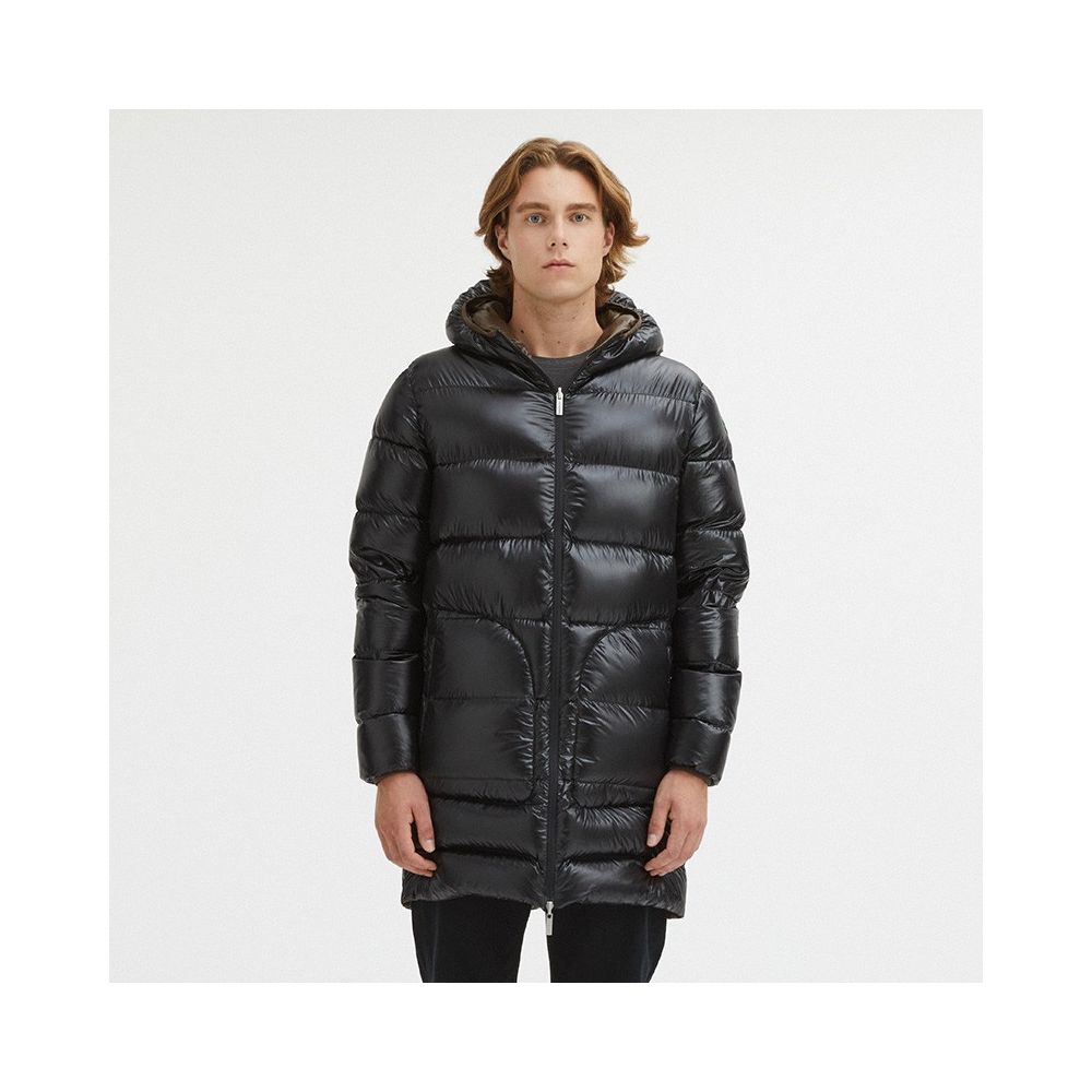 Reversible Hooded Feather Jacket - Dual Toned