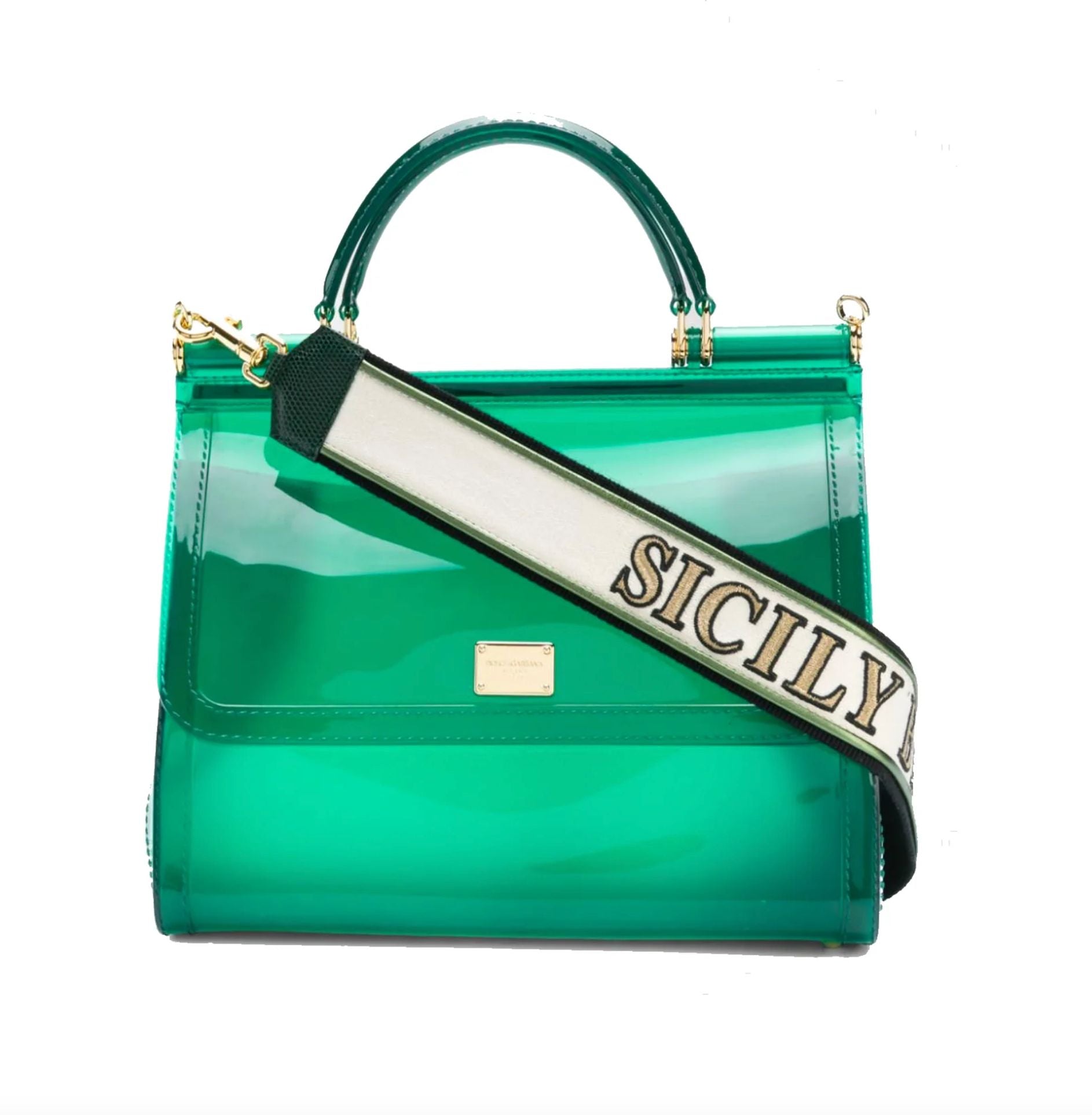 Elegant Sicilian Green Crossbody Bag
