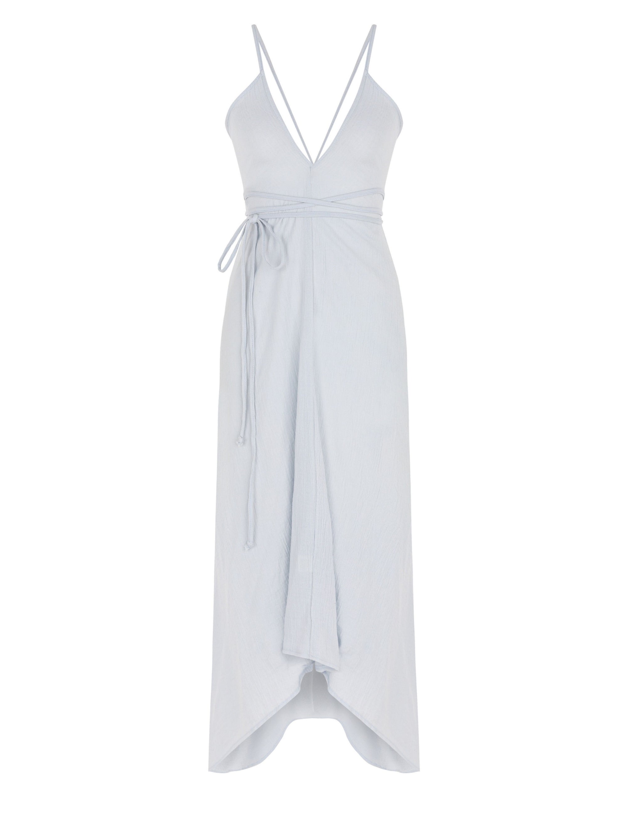 Buy Sage Maxi Dress - Baby Blue by The Handloom