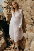 Buy Terra Shirt Dress - White by The Handloom