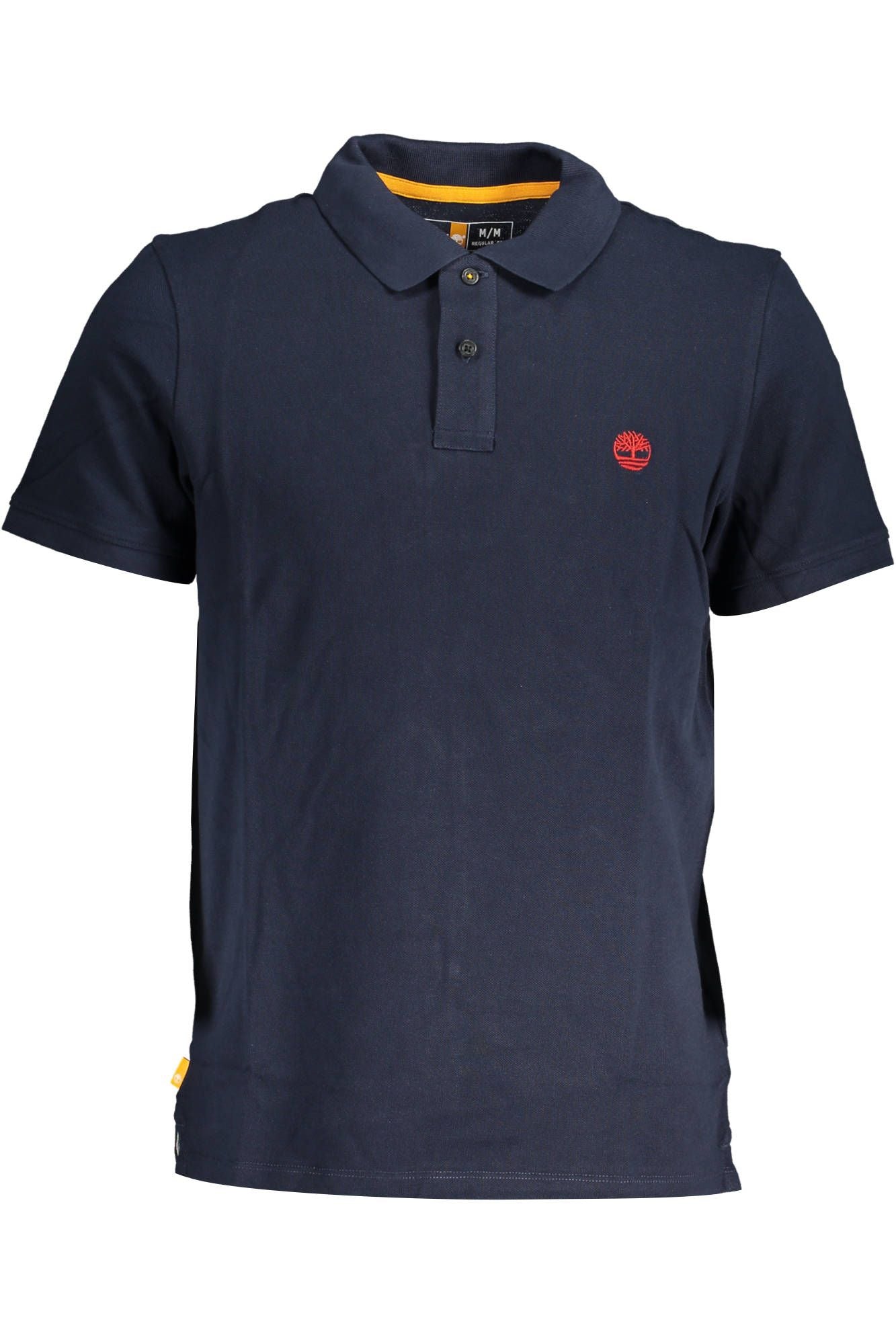 Elegant Blue Cotton Polo Shirt - Regular Fit