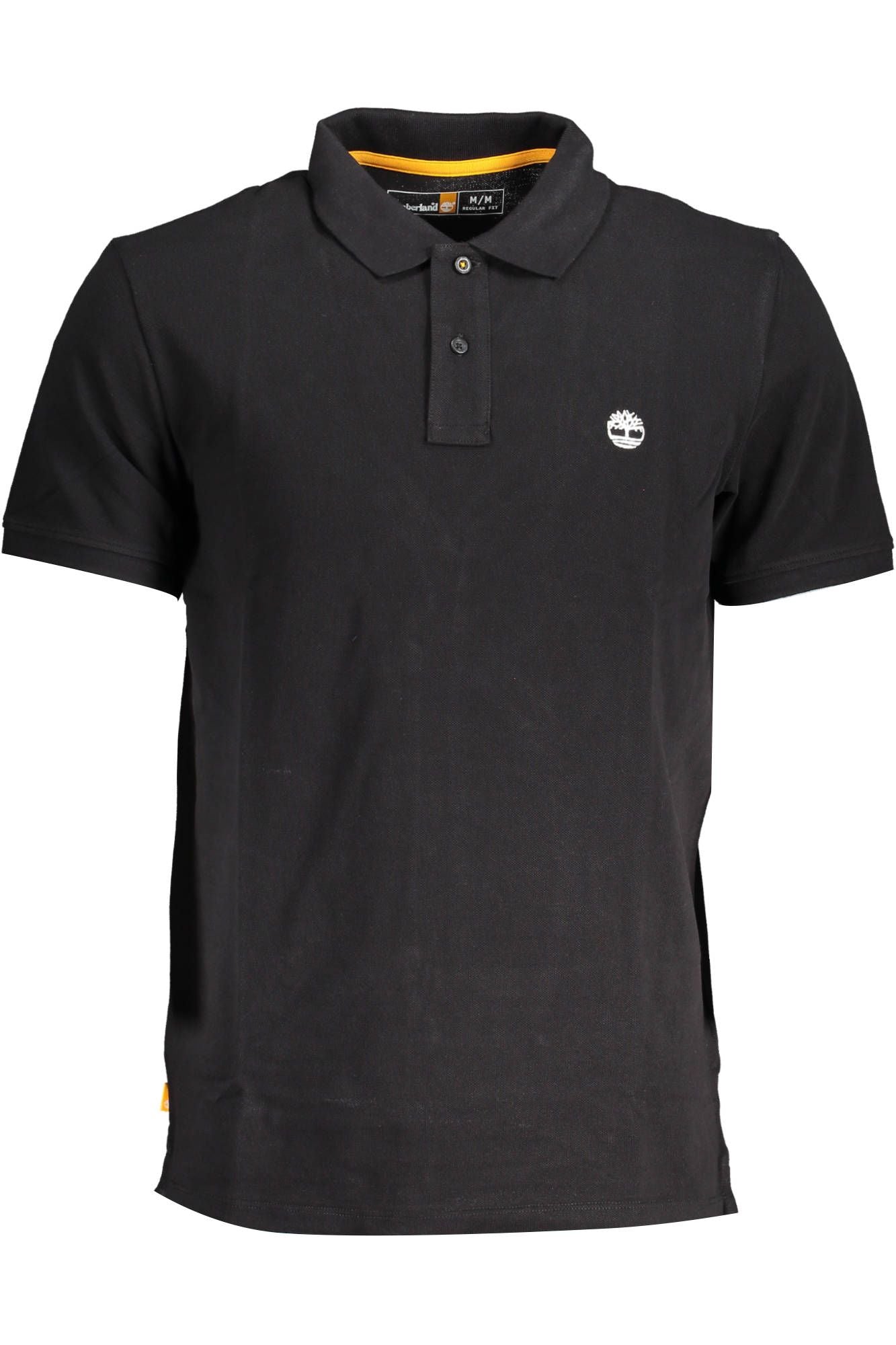 Sleek Black Polo Shirt with Emblem