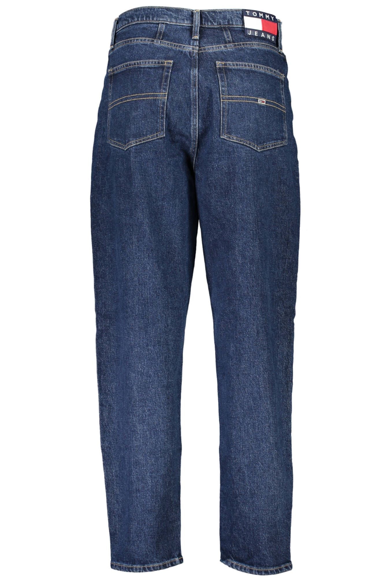 Chic Blue High Rise Tapered Mom Jeans