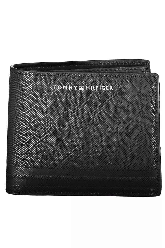 Chic Black Leather Bifold Wallet
