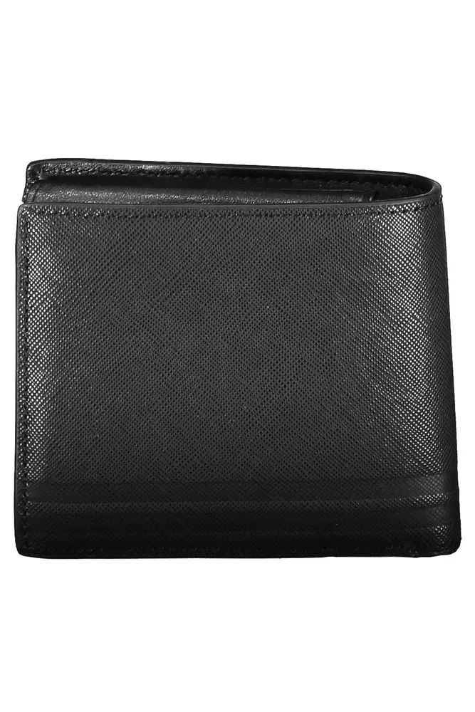 Chic Black Leather Bifold Wallet
