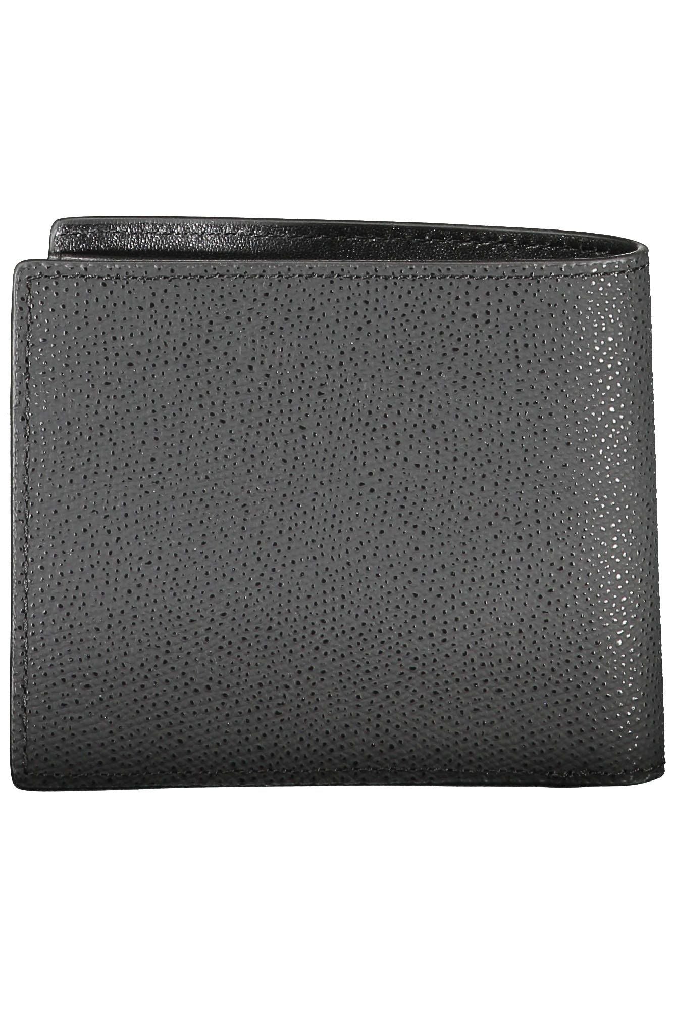 Chic Black Bifold Wallet with Coin Purse