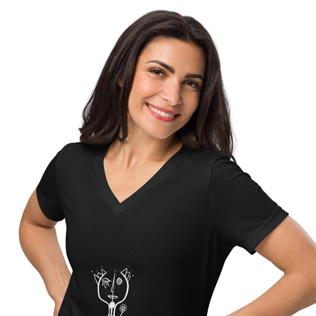 Buy Blink - Women’s relaxed v-neck t-shirt by Lila Artwear