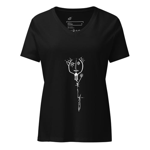 Buy Blink - Women’s relaxed v-neck t-shirt by Lila Artwear