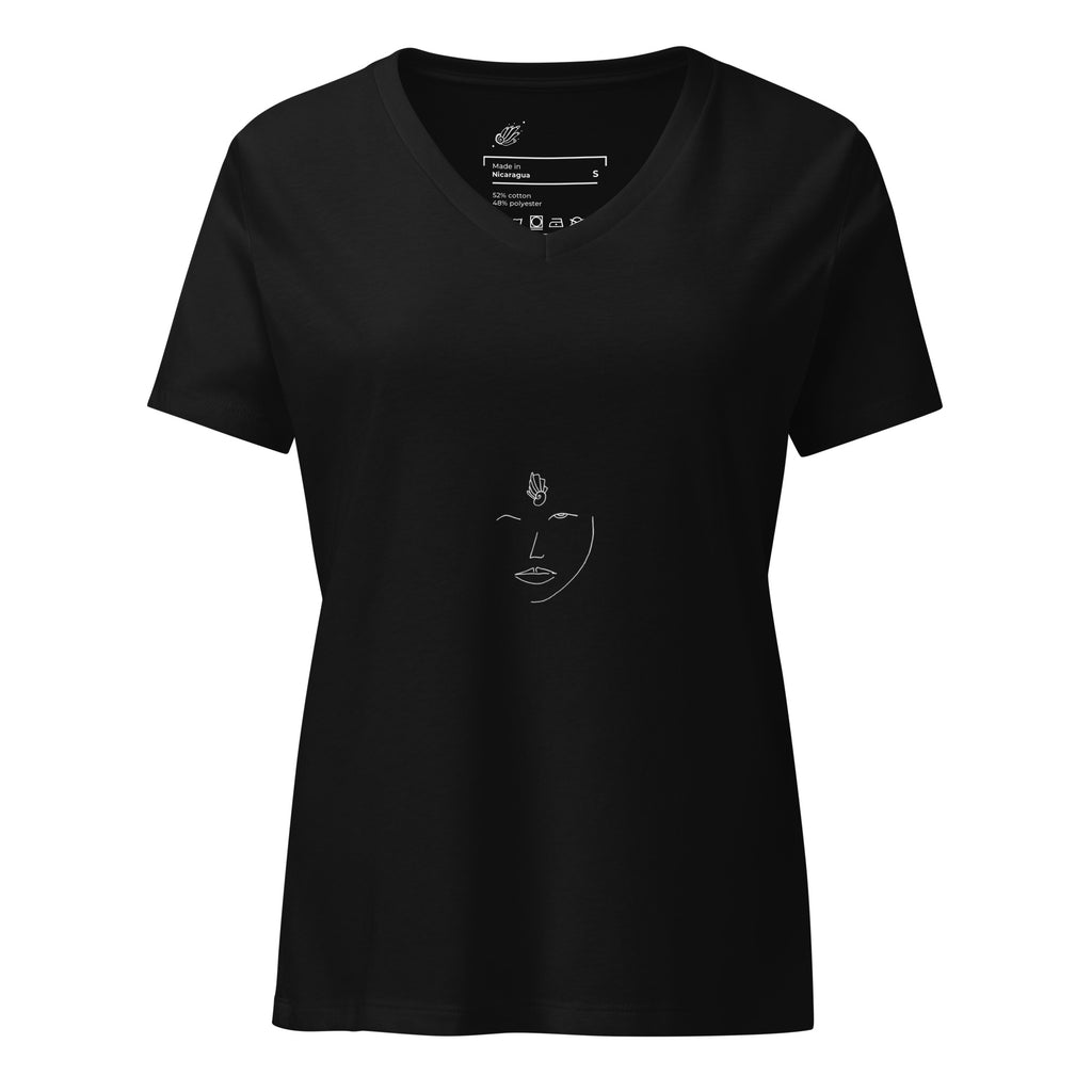 Buy Wise - Women’s relaxed v-neck t-shirt by Lila Artwear