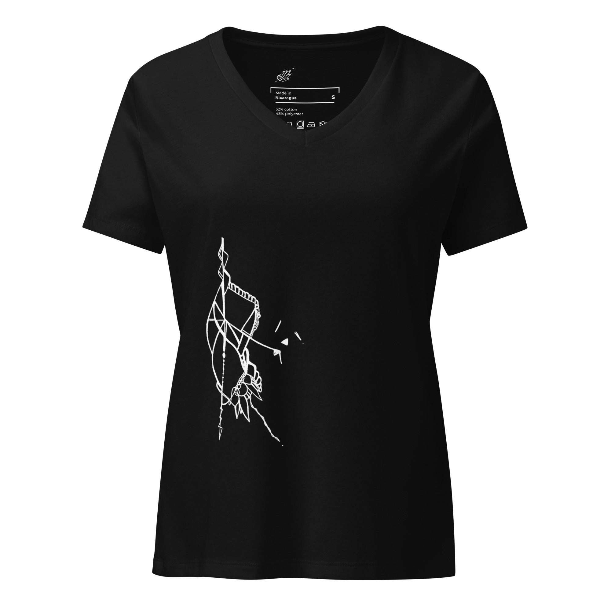 Buy Dancer - Women’s relaxed v-neck t-shirt by Lila Artwear