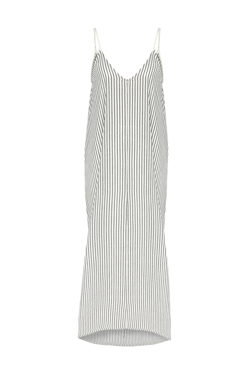 Buy Yaz Dress - Black Stripes by The Handloom