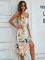 Buy Printed Tie-Waist Spaghetti Strap Dress by Faz
