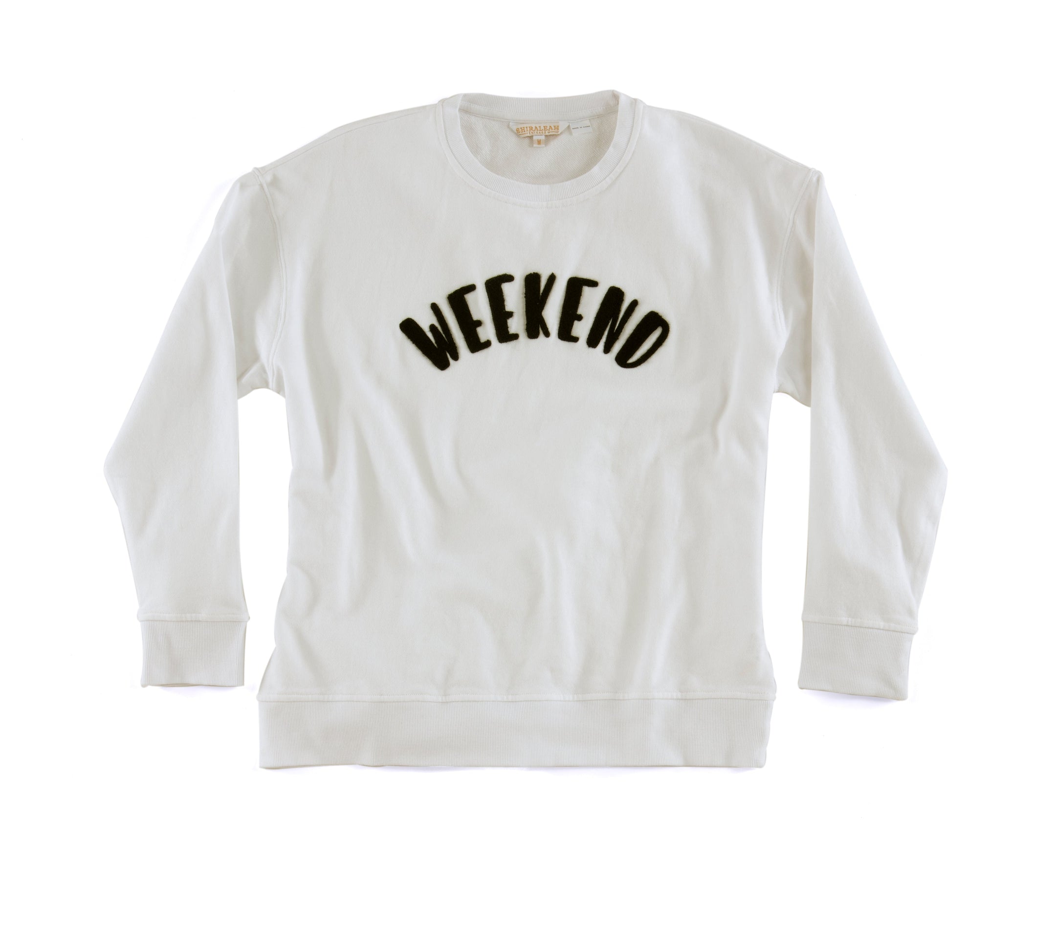 Buy "Weekend" Sweatshirt, Ivory by Shiraleah
