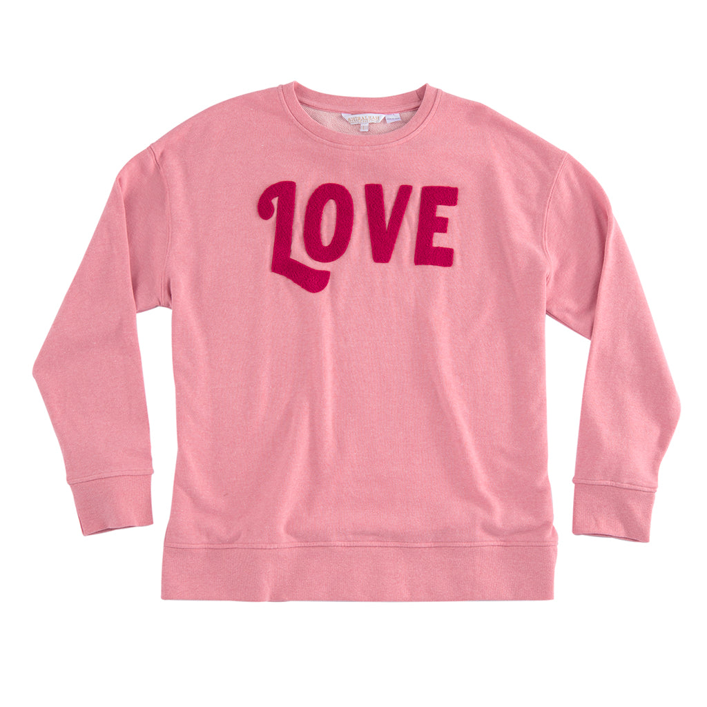 Buy "Love" Sweatshirt, Pink by Shiraleah