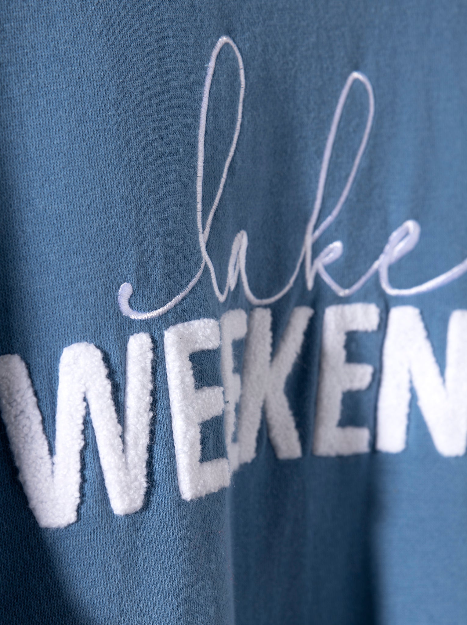 Buy "Lake Weekend" Sweatshirt, Blue by Shiraleah Retail