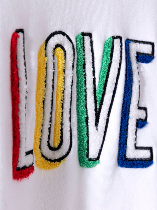 "Love" Sweatshirt, White