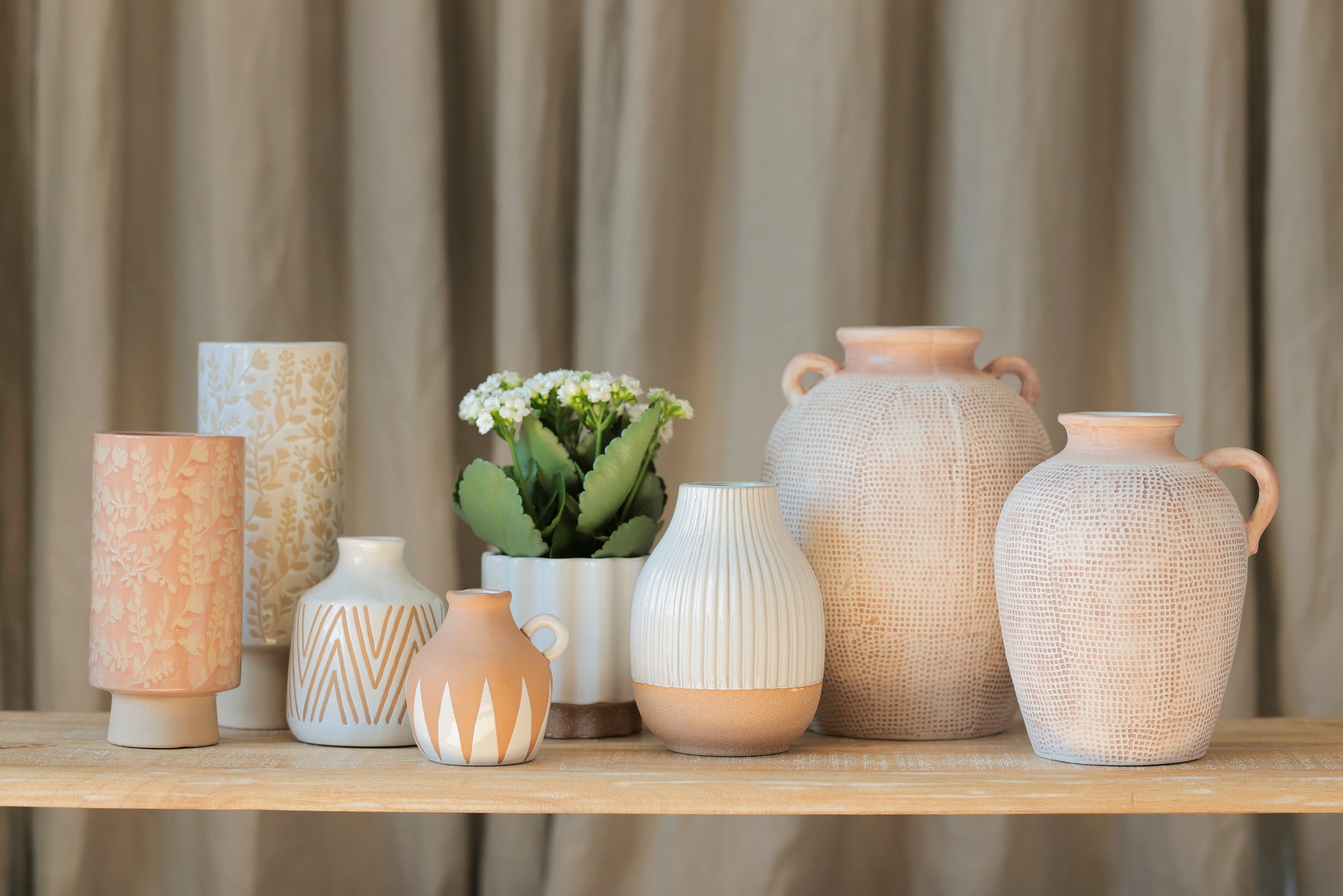 Buy Aptos Vase, White by Shiraleah
