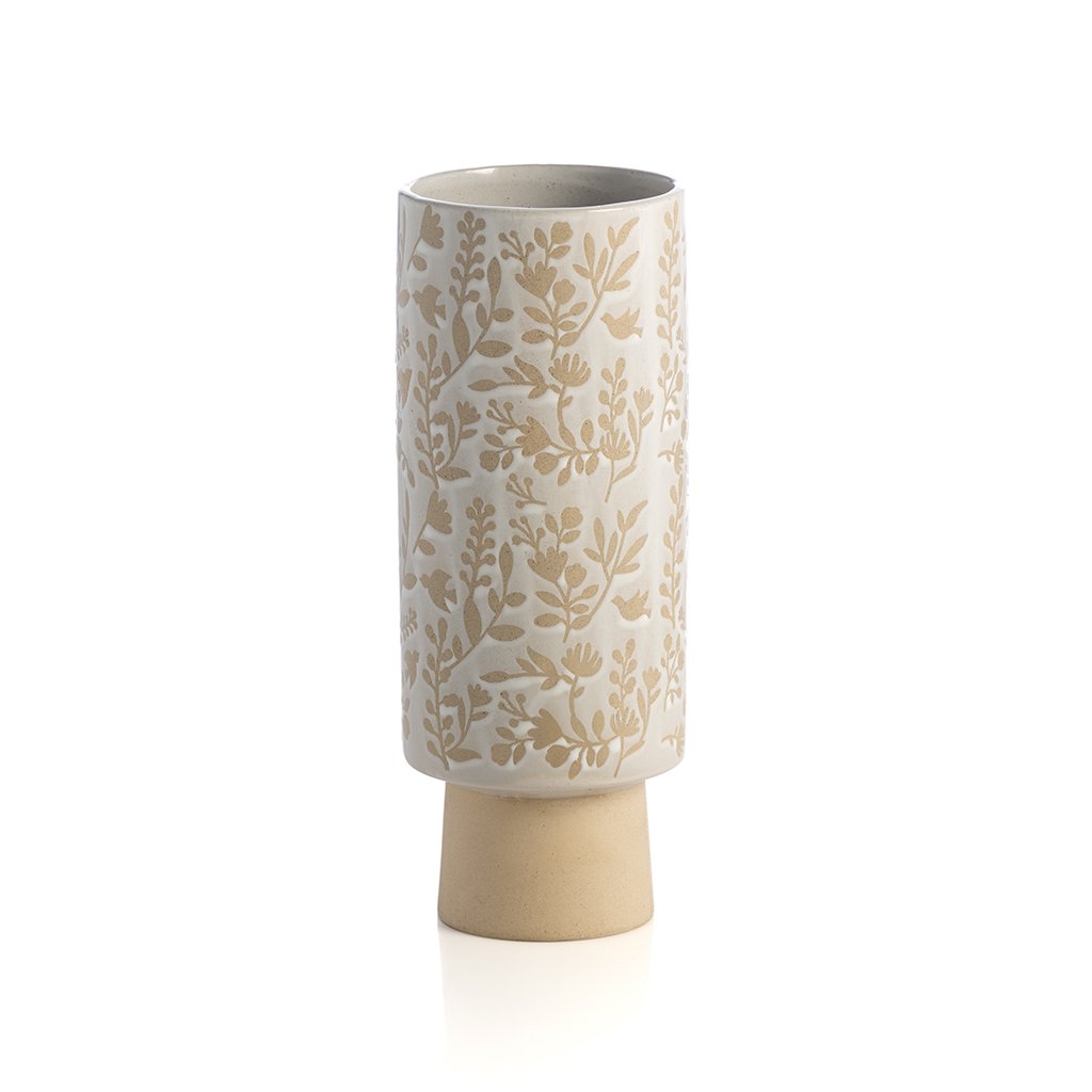 Buy Alameda Tall Vase, White by Shiraleah