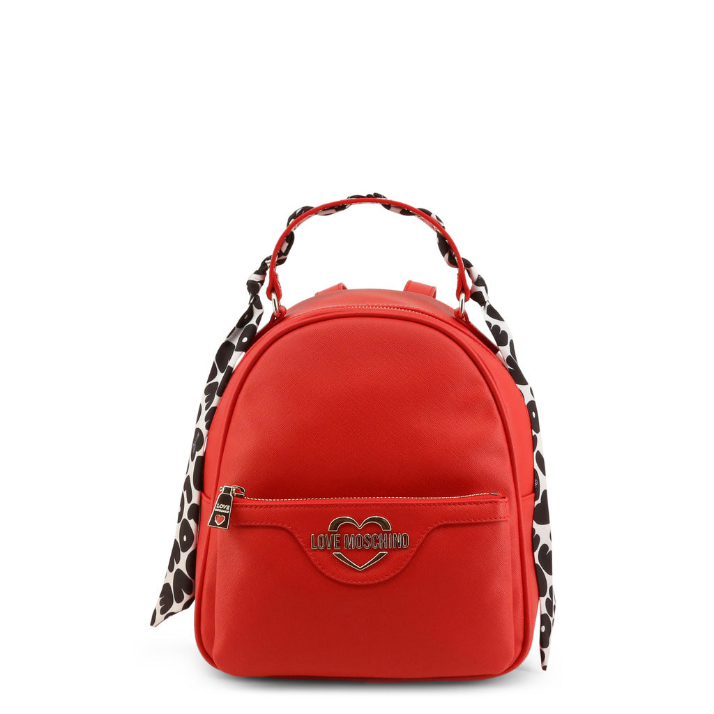 Buy Love Moschino Heart Logo Zipped Backpack by Love Moschino