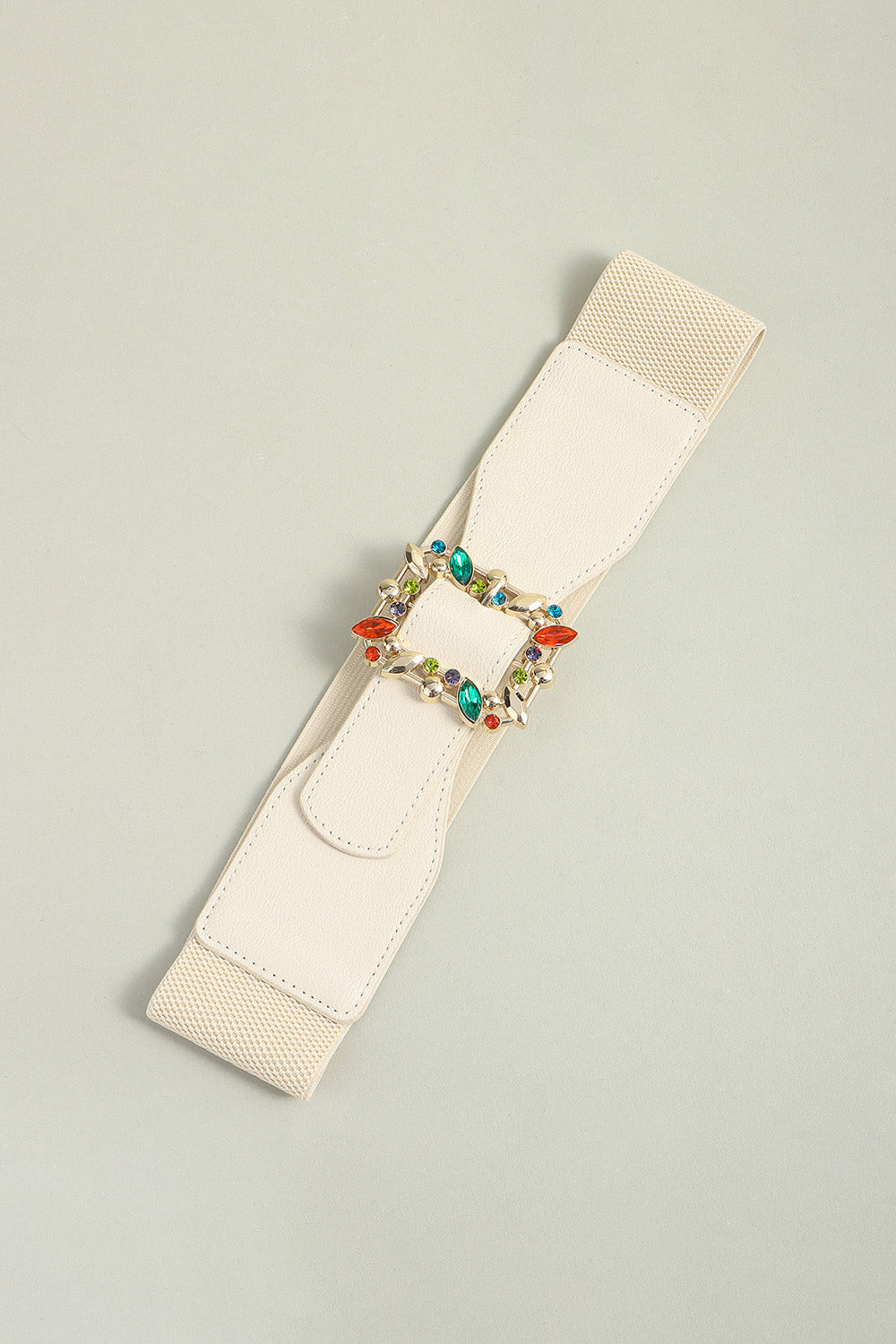 Buy Multicolored Leaf Buckle Elastic Belt by Faz