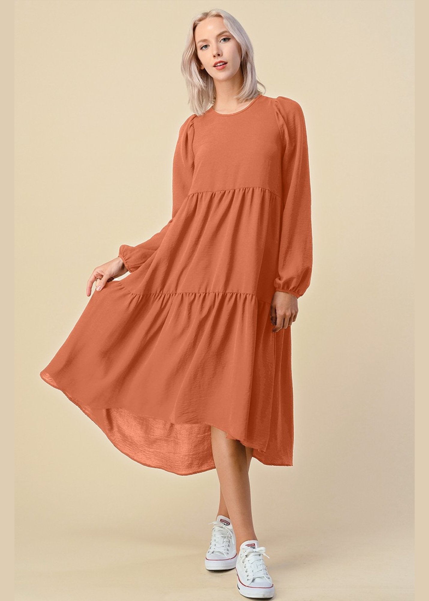 Buy Every Day Chic Dress - Long Sleeves by Apostolic Clothing