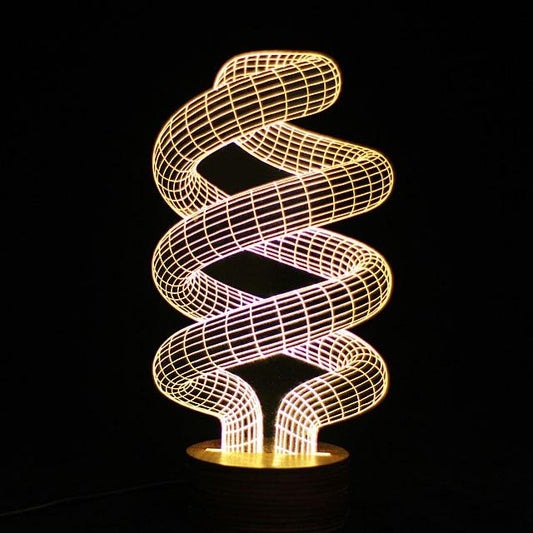 Spiral Bulbing Optical Illusion LED Lamp