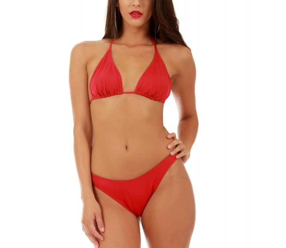InstantFigure Bikini Triangle Halter Top