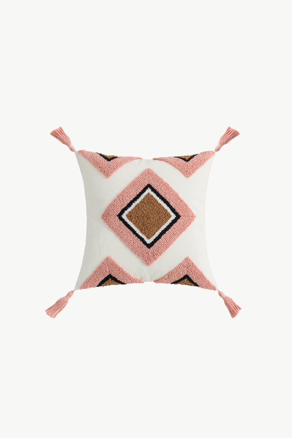 Buy 4 Styles Geometric Graphic Tassel Pillow Cover by Faz