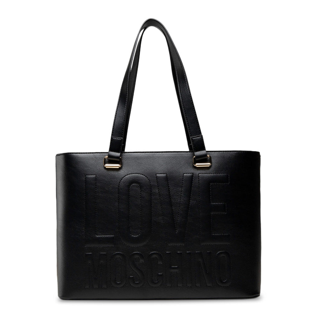 Buy Love Moschino Logo Embossed Shopping Bag by Love Moschino