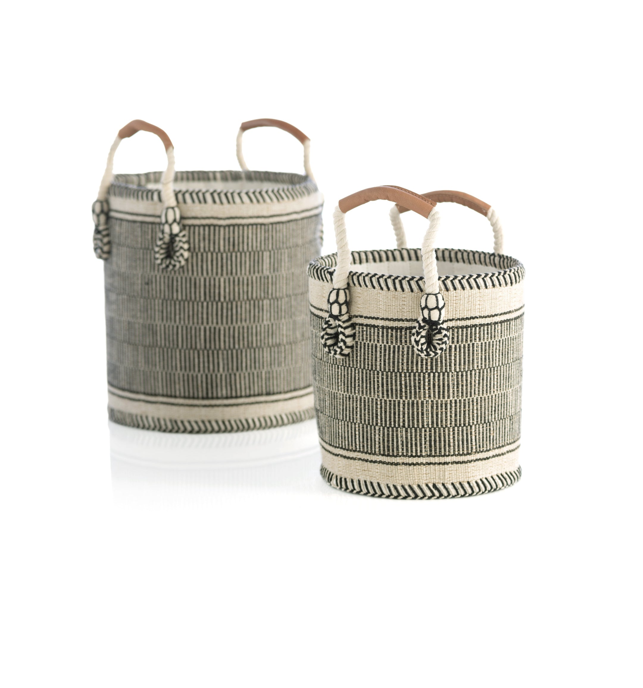 Buy Assorted Set Of 2 Sierra Planter Baskets,Black by Shiraleah