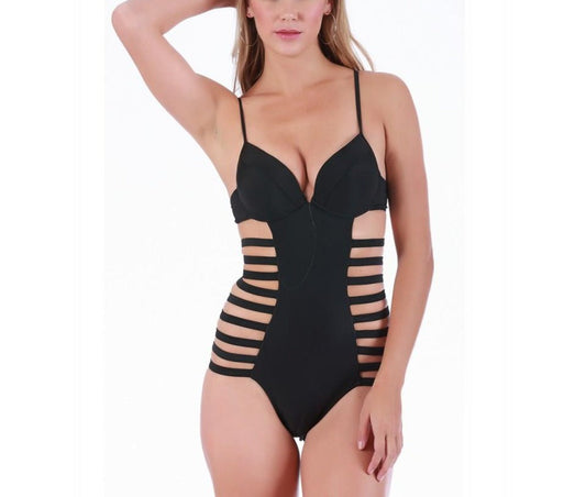 Buy Brazilian style 1PC Swimsuit W/Strappy Sides by InstantFigure INC