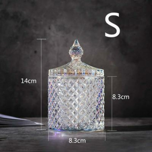 Buy Nordic Crystal Glass Storage Tank by Gold Bellerophon
