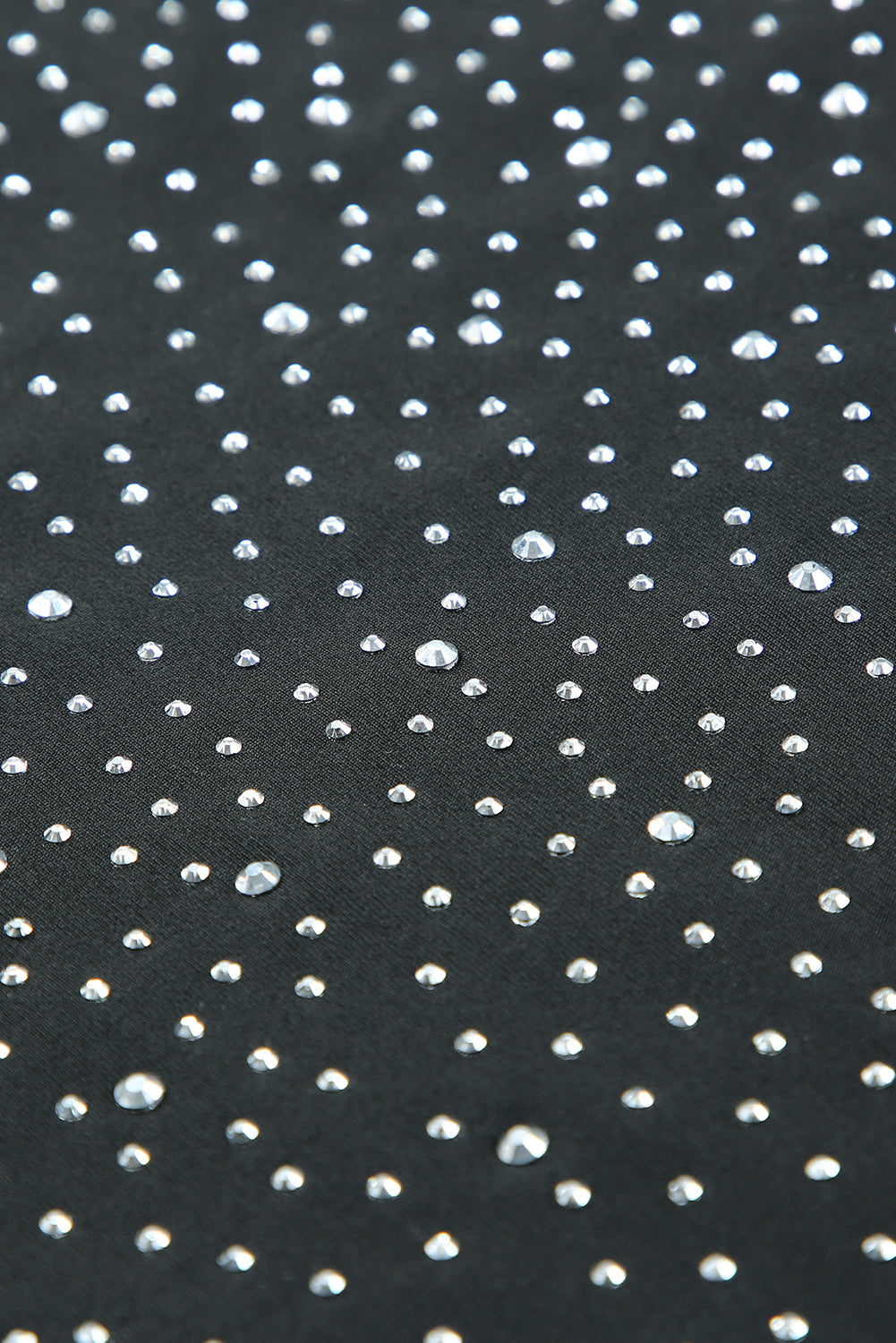 Buy Rhinestone Round Neck Long Sleeve Bodysuit by Faz