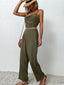 Buy Crisscross Back Cropped Top and Pants Set by Faz