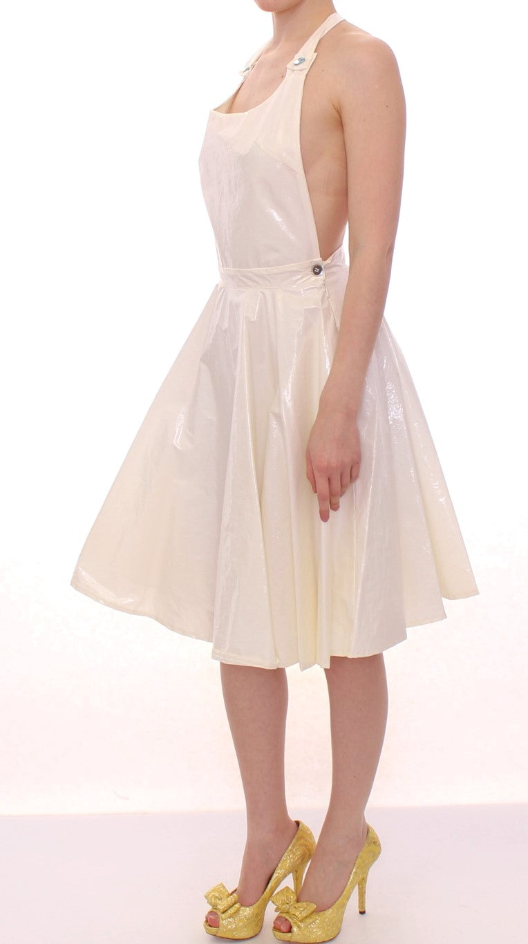 Buy Elegant White Tea Halterneck Dress by Licia Florio