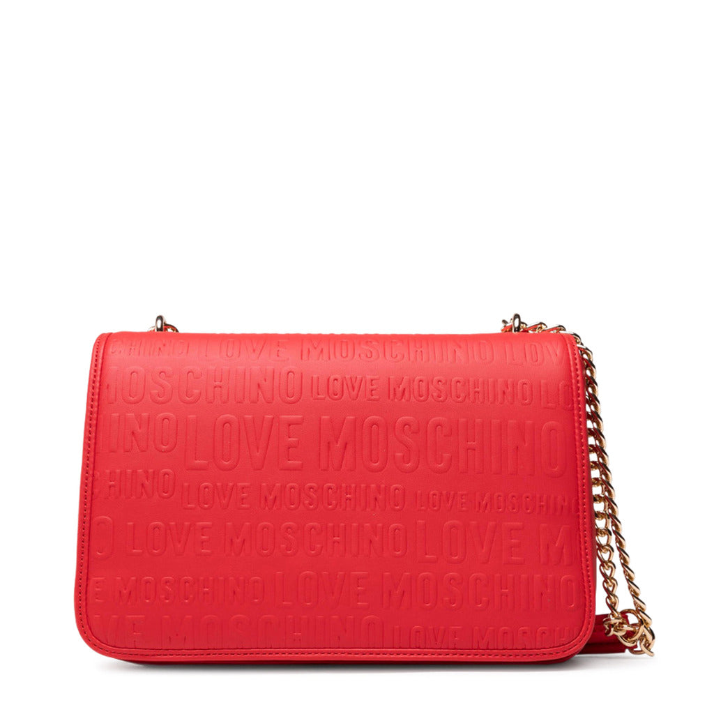 Buy Love Moschino Embossed Logo Magnetic Closure Shoulder Bag by Love Moschino