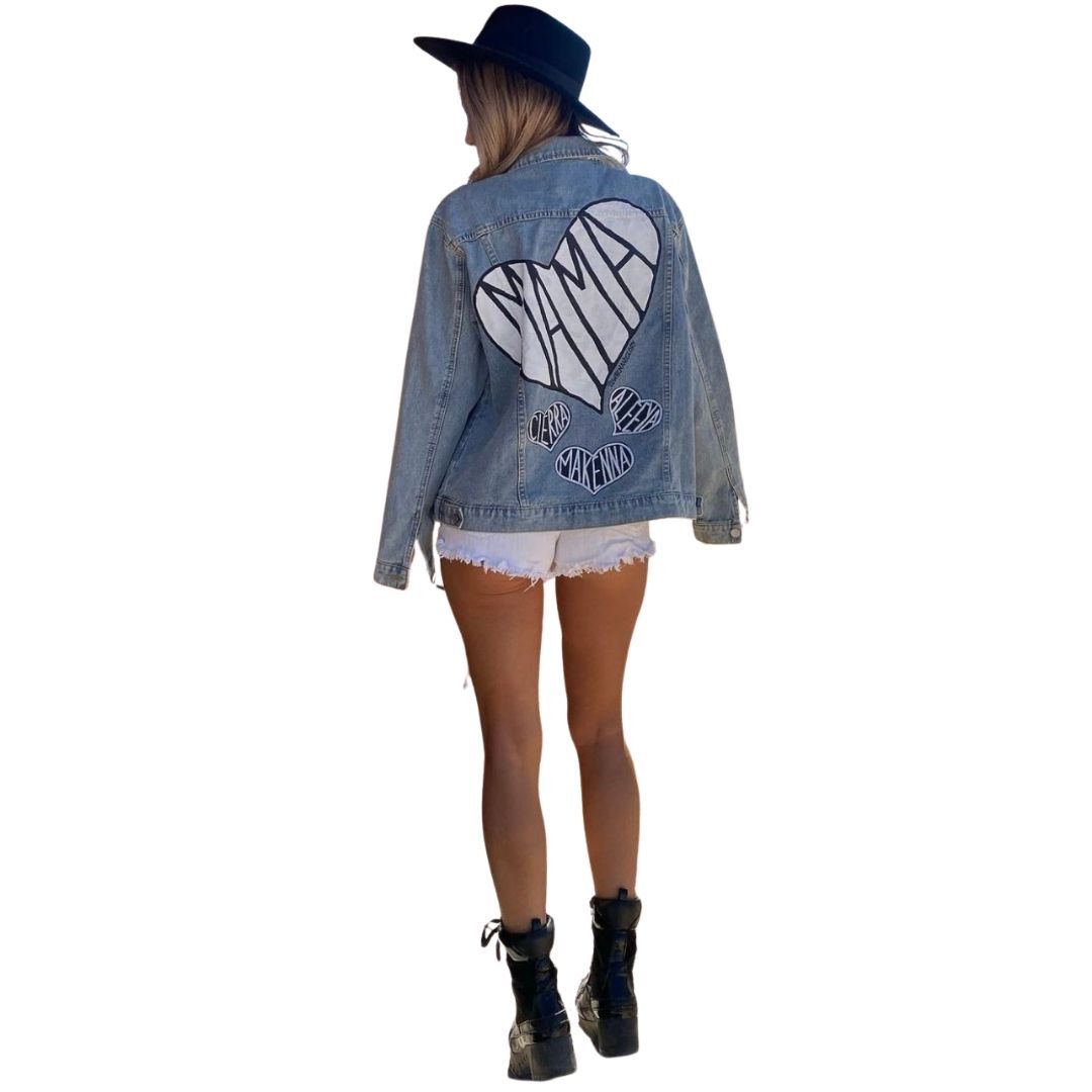 Buy MAMA' DENIM JACKET by Wren + Glory