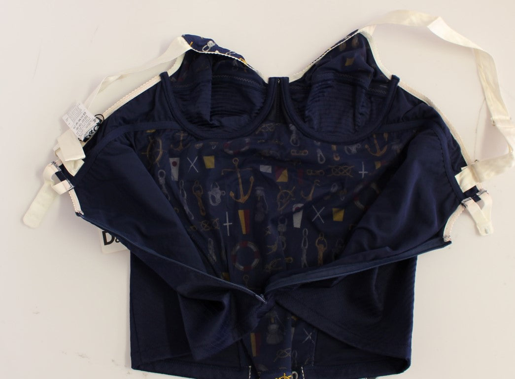 Buy Blue Sailor Motive Tank Top by Dolce & Gabbana