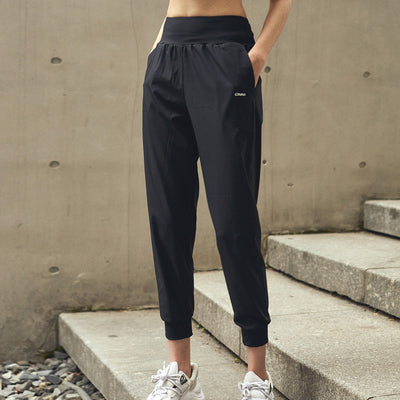 Black Fitness Loose Pants by Body404