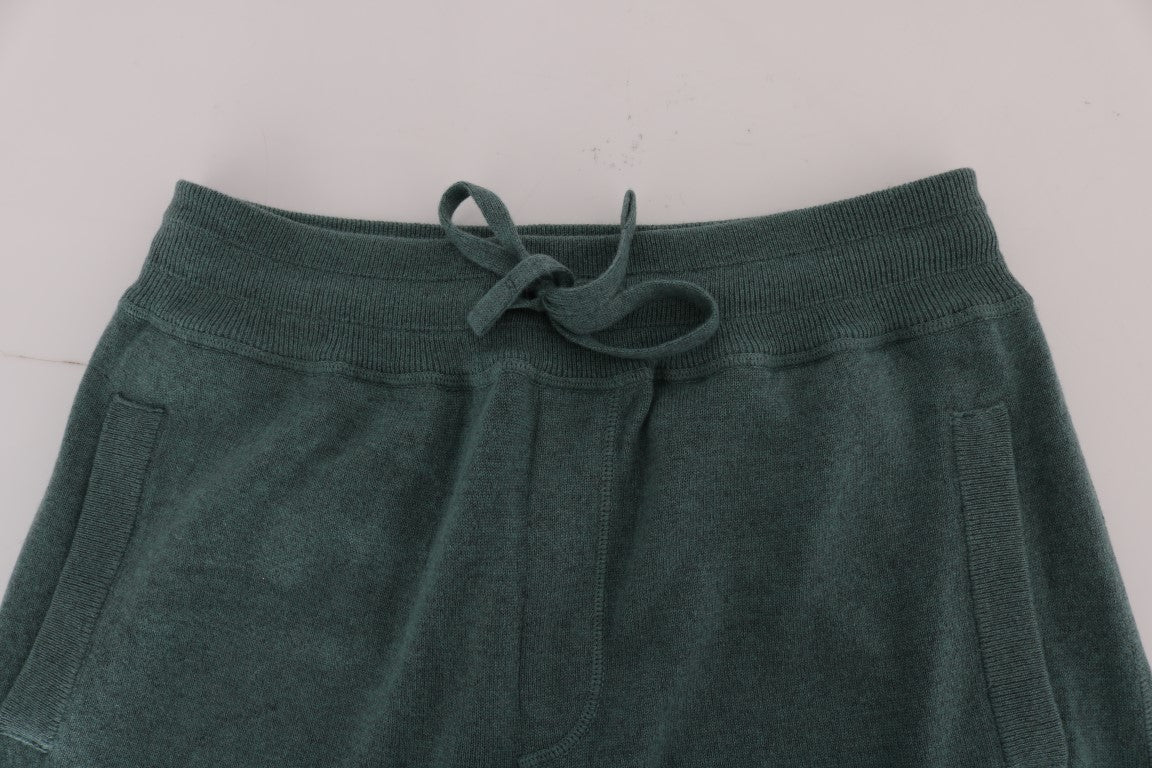 Buy Green Cashmere Training Pants by Dolce & Gabbana